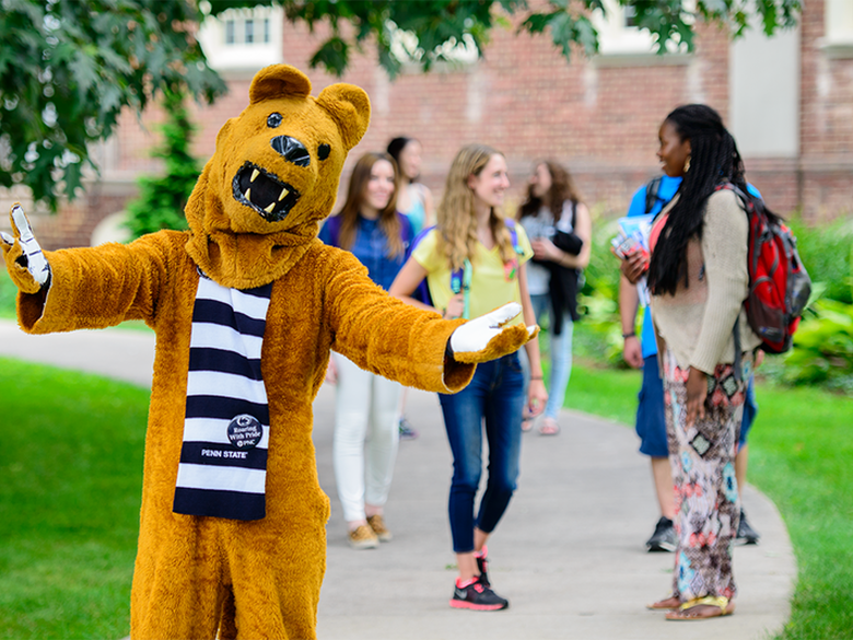 Nittany Lion Mascot welcomes you