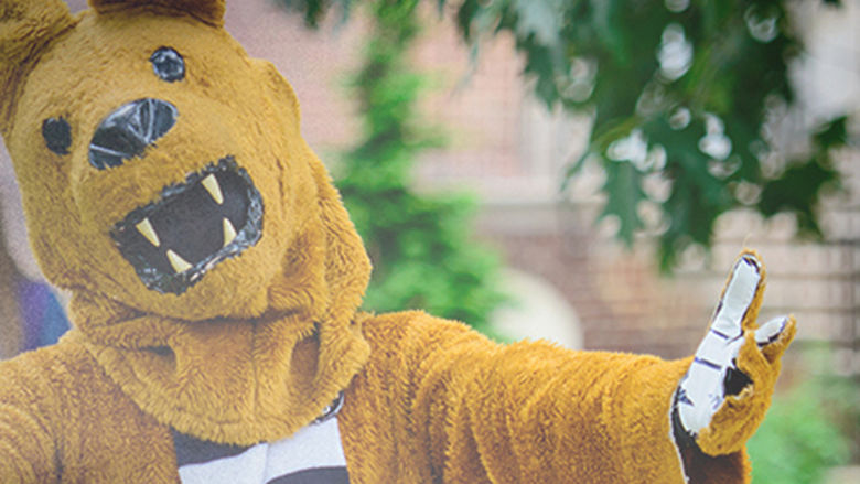 The Nittany Lion on campus. 