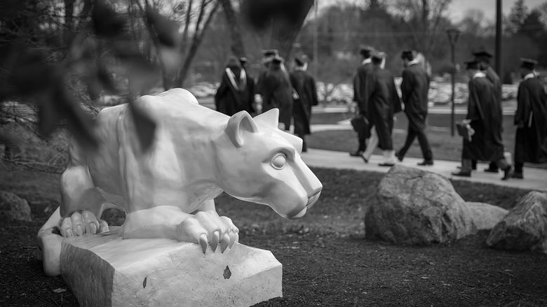 Penn State Brandywine's Lion Shrine. 