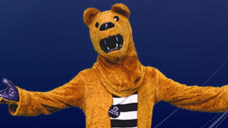 The Nittany Lion mascot. 