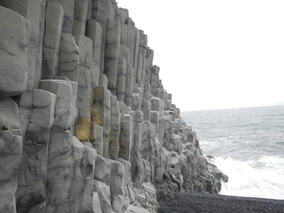 Columnar basalt at Dyrhólaey