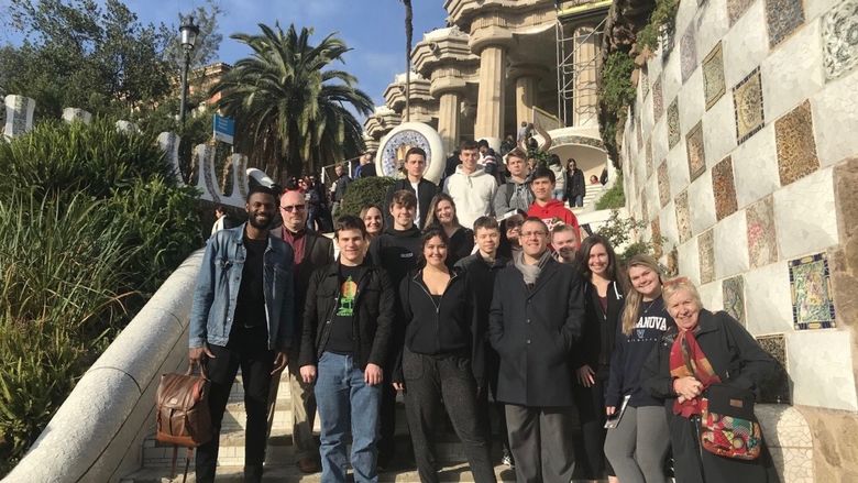 Penn State Brandywine students in Barcelona.