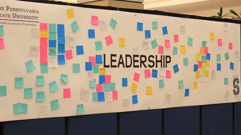 Penn State students from across the commonwealth participate in a leadership exercise
