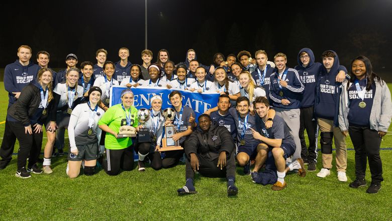 Penn State Brandywine's men's and women's soccer teams won the PSUAC Championship.