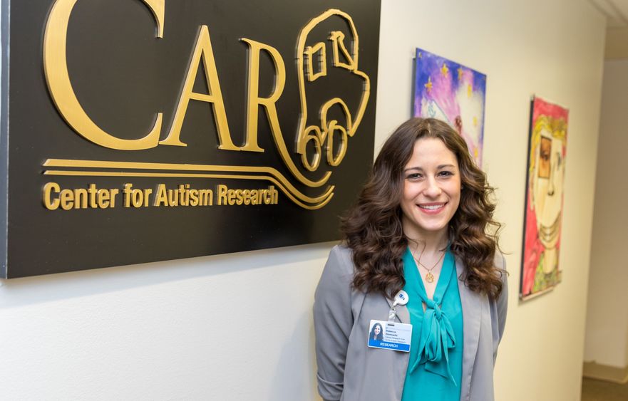 Rebecca Slomowitz at the Center for Autism Research 