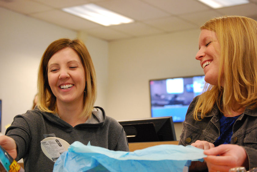 Students making Jared Boxes