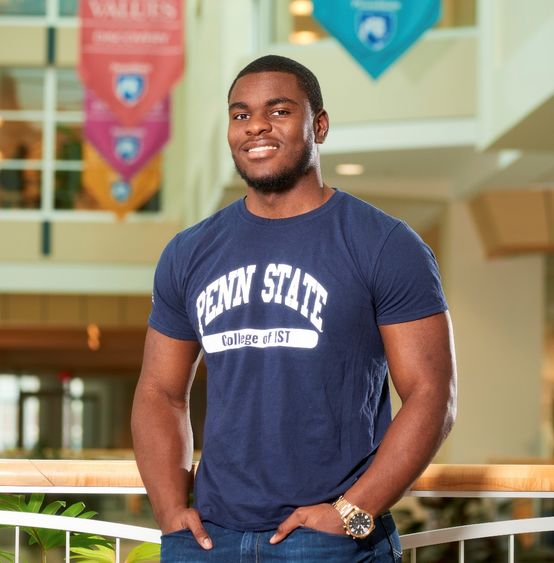 Penn State student Jonathan Adrien
